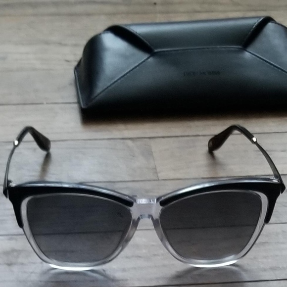 NEW!! GIVENCHY Clear Black Gray Cat Eye Sunglasses main image 6